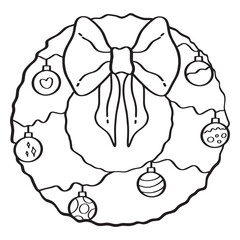 Isolate Christmas element, icon, sign, item or holiday element for seasonal design and celebration.