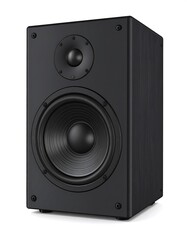 Obraz premium Black speaker, rectangular, studio quality