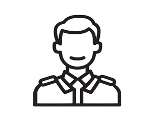 Professional success and career growth illustration with elegant line art