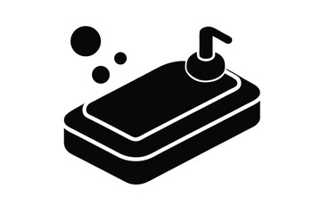 soap icon silhouette vector illustration