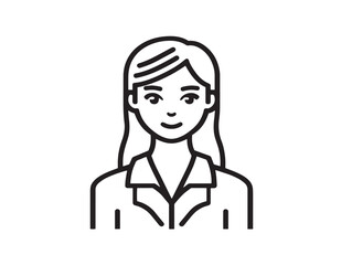Minimalist career women growth illustration in modern vector format