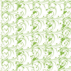 Fototapeta premium seamless floral pattern green Angelica 