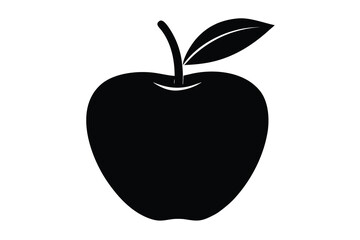 apple icon silhouette vector illustration