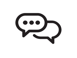 Attractive chat conversation illustration with simple modern design