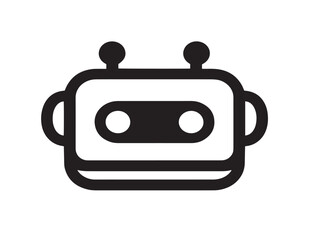 Professional chatbot symbol for innovative communication branding purposes