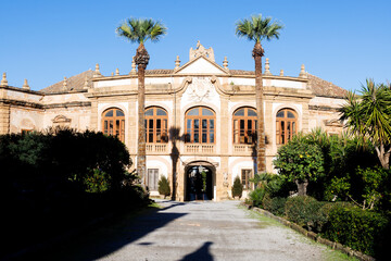 Villa Palagonia, the 18th-century 'Villa of Monsters' in Bagheria, Sicily, near Palermo, an early example of Sicilian Baroque architecture