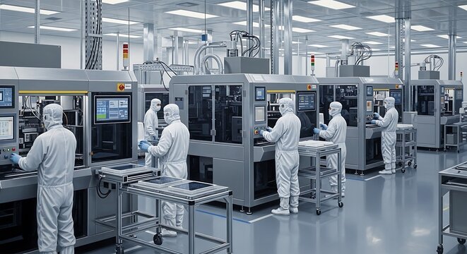 Factory Workers Manufacturing.