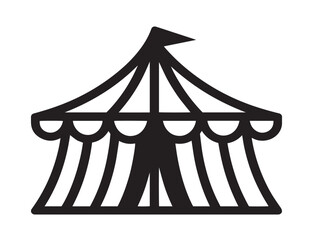 Carnival and circus icon with attractive clean line art
