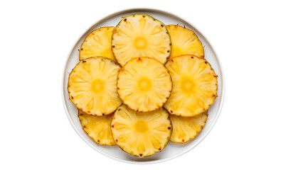 Sliced Pineapple PNG – Fresh Tropical Fruit Cutout