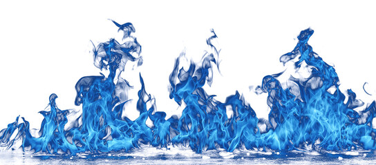 Dark background with vibrant blue fire