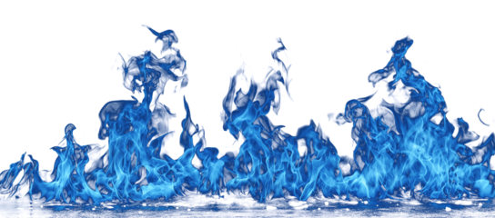 Dark background with vibrant blue fire