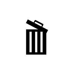 trash can icon vector illustration