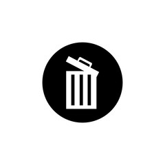 trash can icon vector illustration