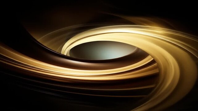 Abstract gold swirl design