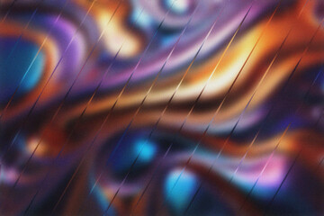 Vibrant, swirling abstract art with deep purple, electric blue, and warm orange hues, creating a mesmerizing, energetic visual flow perfect for dynamic backgrounds and creative projects.