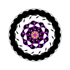 abstract flower design