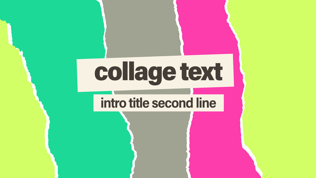 Paper Collage Text
