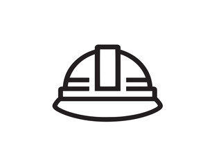 Modern Construction Icon Featuring Clean Minimalist Vector Line Illustration