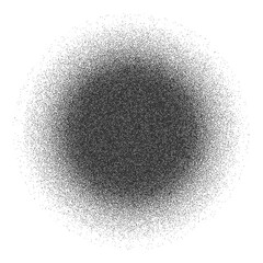 Dark Circle Dot Dissolve Gradient Vector Illustration