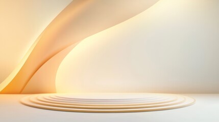 3D rendering e-commerce product booth background