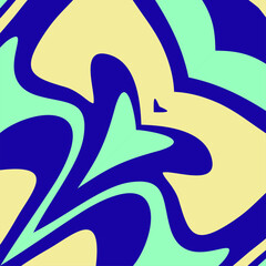 Abstract flowing organic shapes in a vibrant color palette creating a dynamic and visually engaging pattern for creative projects.