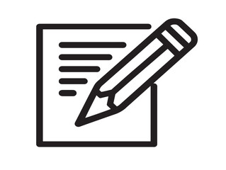 Clean Copy Writing Symbol with Elegant Vector Line Style