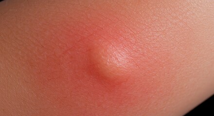 Fototapeta premium Skin Abscess with Inflammation and Redness Close Up