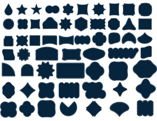Blank frame and label mega set vector design