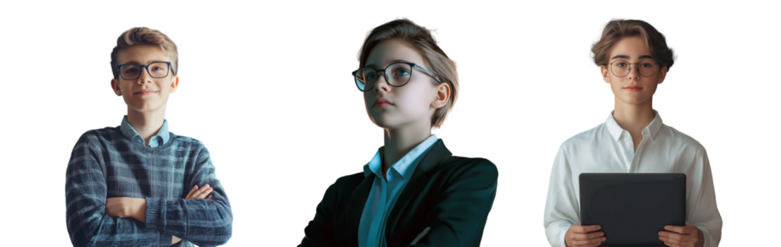 Young white European man working isolated background