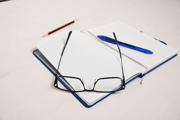 glasses on the table