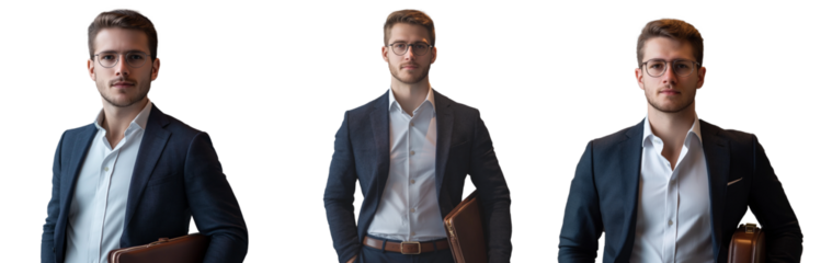 Handsome businessman in business attire