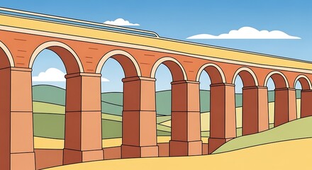 Viaduct over Countryside.