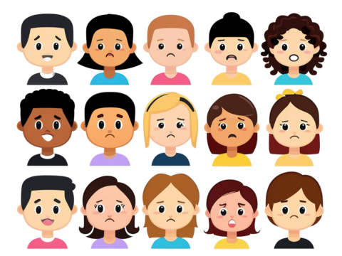 Cartoon businessman face with playful wink, suit and tie, isolated background.