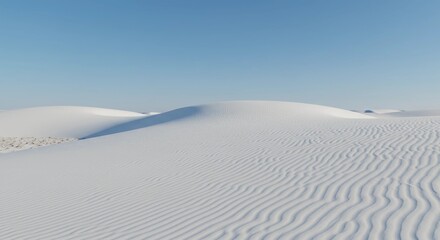 White Sand Dune Landscape