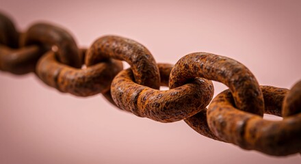 Rusty Metal Chain Link