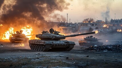 War tank conflict