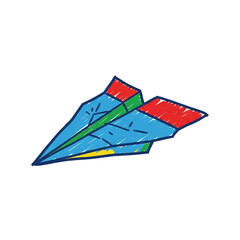 Folded Paper Airplane