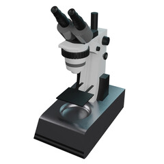 3D Render of Medical Microscope