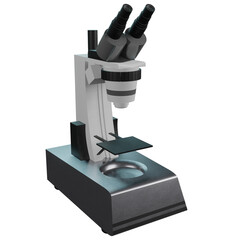 3D Render of Medical Microscope