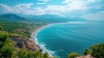 Algeria landscape vast Sahara meets Mediterranean shores beautiful nature view