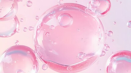 pink transparent bubbles