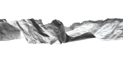 black and white contour on white background