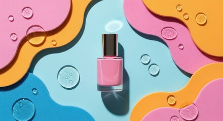 Vibrant Colors and Refreshing Water Droplets Creating a Playful Atmosphere