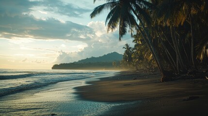 Costa Rica landscape rainforests volcanoes and beaches beautiful nature view