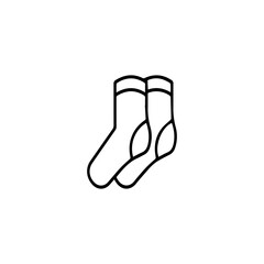 Line icon of socks