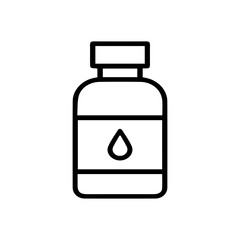 Bottle with Liquid Drop