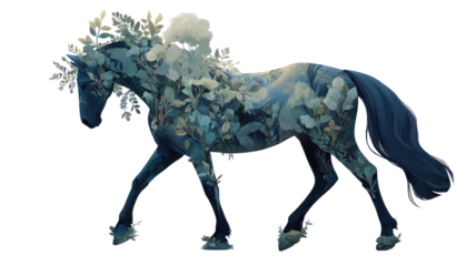 vector illustration of a horse