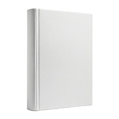 Sleek white notebook device isolated on black for tech and productivity isolated on transparent background