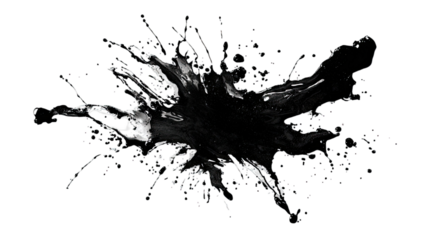 black ink splat
