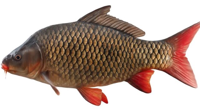 Carp fish splashing